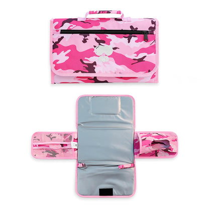 Black Grey Baby Camo Portable Diaper Changing Pad Waterproof Travel Mat