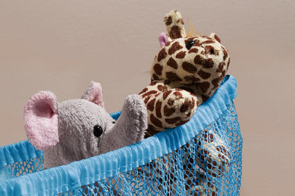 Stuffed Animal Organizer Hammock – Mesh Toy Storage Net for Kids’ Room, Nursery, or Playroom – Holds 30+ Plushies, Expands to 5.5 Feet, Easy Wall Mount, White