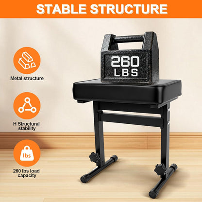 Adjustable Piano Bench 18.11" to 22.83", Durable Piano Stool with PVC Leather, Portable Keyboard Bench with Padded Cushion for Musicians Piano Stool Chair (Capacity: 260 lb)