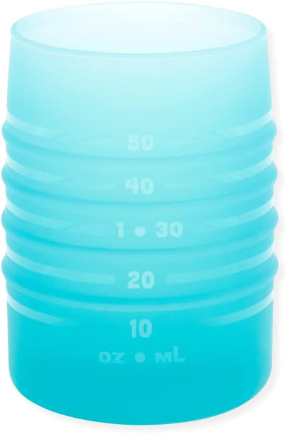 Baby and Toddler Cups, Sippy Cup with Straw, Spill Proof, Transition Cup for Babies Ages 1 Year, Safely Sip from Lid, Straw or Cup, First Year Supplies, Platinum Silicone, Holds 7oz, Gray