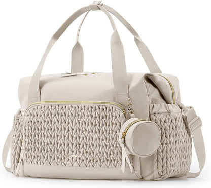 Diaper Bag Tote Large Travel Baby Bag with Pacifier Case