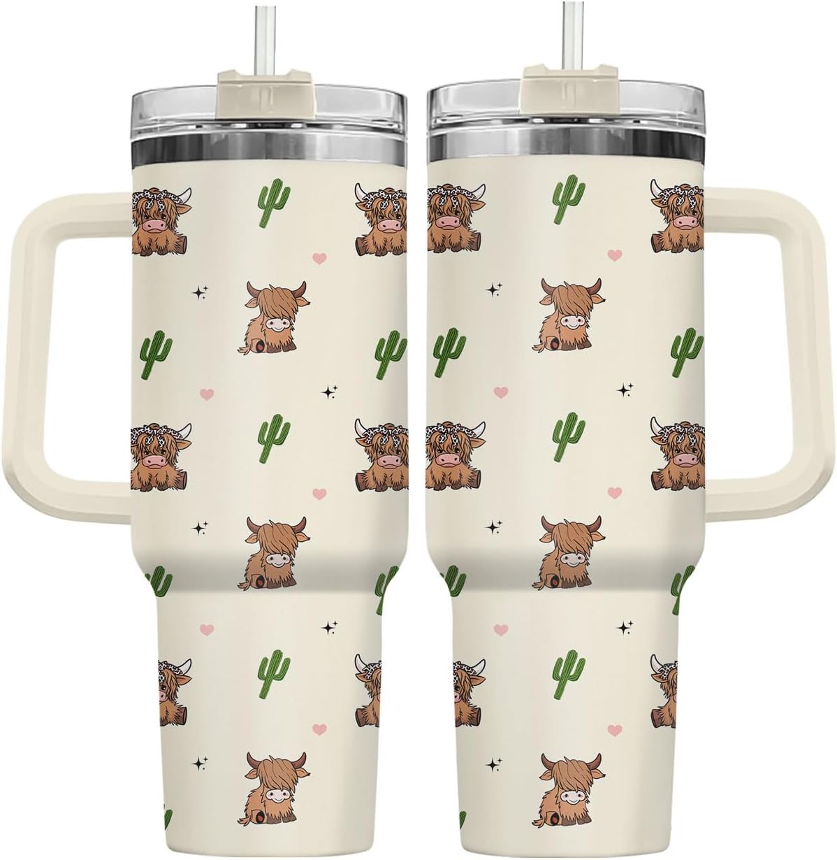 Funny Cow Forgot What Was 40 oz Tumbler with Handle, Cow Lover Gift | Ranch Lover Gift, Heifer Ranch Farmhouse Cattle Moo Barnyard Humor Witty Hilarious Comedy Tumbler