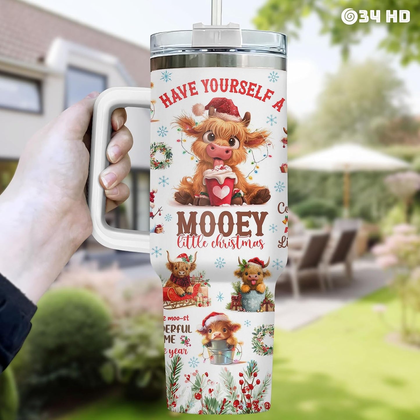 Funny Cow Forgot What Was 40 oz Tumbler with Handle, Cow Lover Gift | Ranch Lover Gift, Heifer Ranch Farmhouse Cattle Moo Barnyard Humor Witty Hilarious Comedy Tumbler