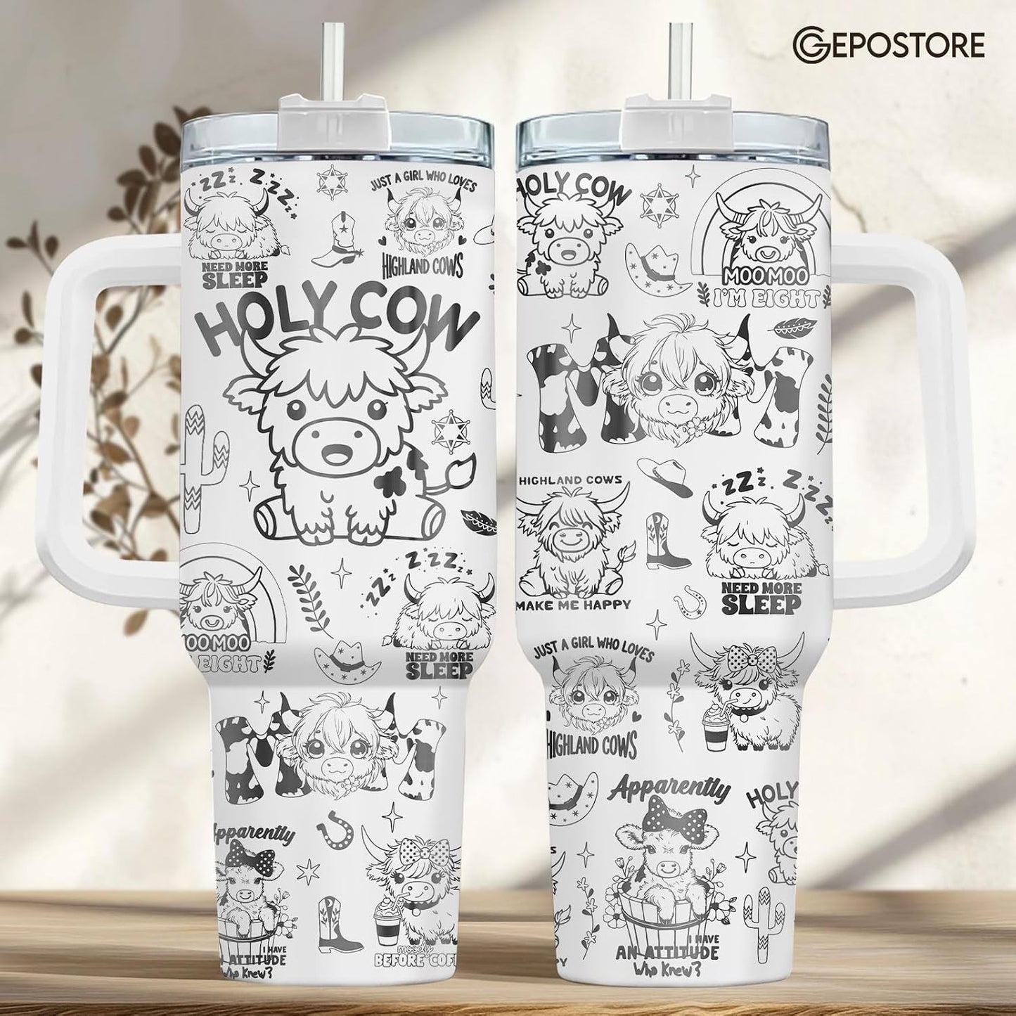 Funny Cow Forgot What Was 40 oz Tumbler with Handle, Cow Lover Gift | Ranch Lover Gift, Heifer Ranch Farmhouse Cattle Moo Barnyard Humor Witty Hilarious Comedy Tumbler
