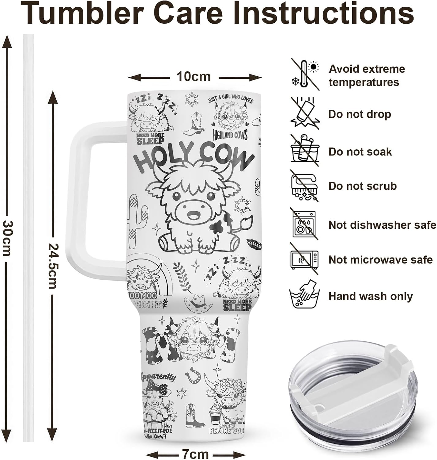 Funny Cow Forgot What Was 40 oz Tumbler with Handle, Cow Lover Gift | Ranch Lover Gift, Heifer Ranch Farmhouse Cattle Moo Barnyard Humor Witty Hilarious Comedy Tumbler