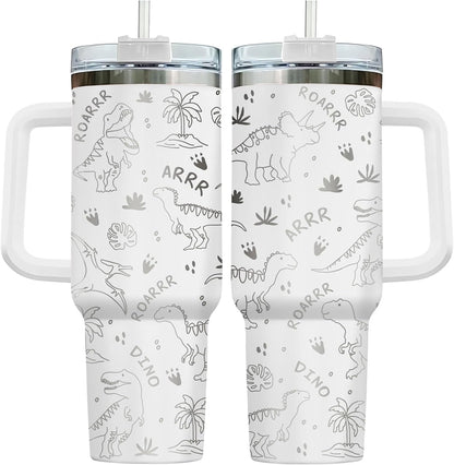 Funny Cow Forgot What Was 40 oz Tumbler with Handle, Cow Lover Gift | Ranch Lover Gift, Heifer Ranch Farmhouse Cattle Moo Barnyard Humor Witty Hilarious Comedy Tumbler