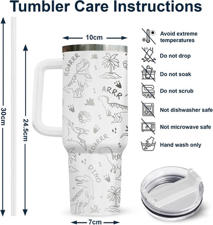 Funny Cow Forgot What Was 40 oz Tumbler with Handle, Cow Lover Gift | Ranch Lover Gift, Heifer Ranch Farmhouse Cattle Moo Barnyard Humor Witty Hilarious Comedy Tumbler