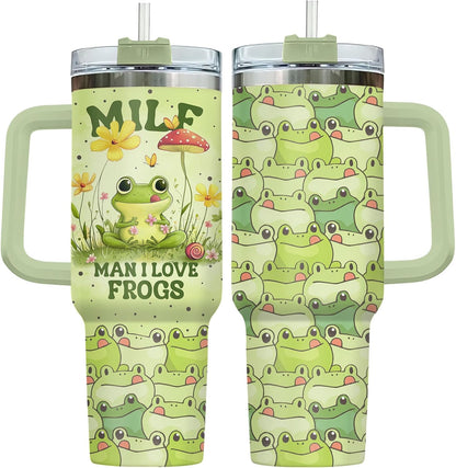 Funny Cow Forgot What Was 40 oz Tumbler with Handle, Cow Lover Gift | Ranch Lover Gift, Heifer Ranch Farmhouse Cattle Moo Barnyard Humor Witty Hilarious Comedy Tumbler