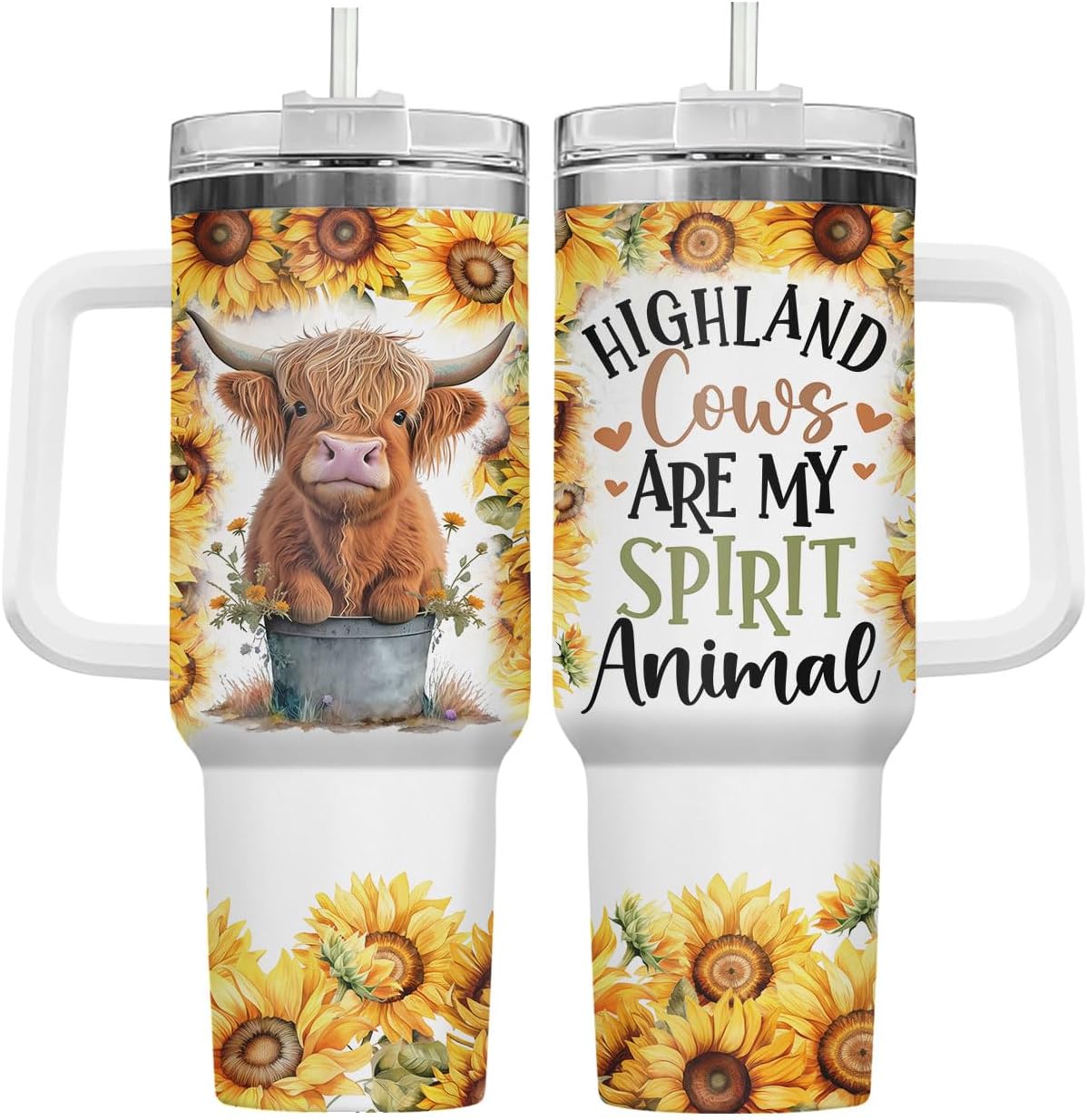 Funny Cow Forgot What Was 40 oz Tumbler with Handle, Cow Lover Gift | Ranch Lover Gift, Heifer Ranch Farmhouse Cattle Moo Barnyard Humor Witty Hilarious Comedy Tumbler
