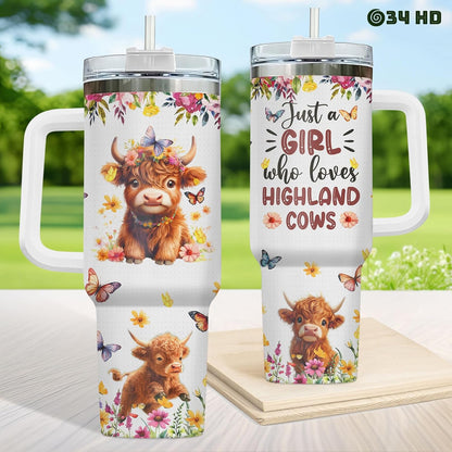 Funny Cow Forgot What Was 40 oz Tumbler with Handle, Cow Lover Gift | Ranch Lover Gift, Heifer Ranch Farmhouse Cattle Moo Barnyard Humor Witty Hilarious Comedy Tumbler