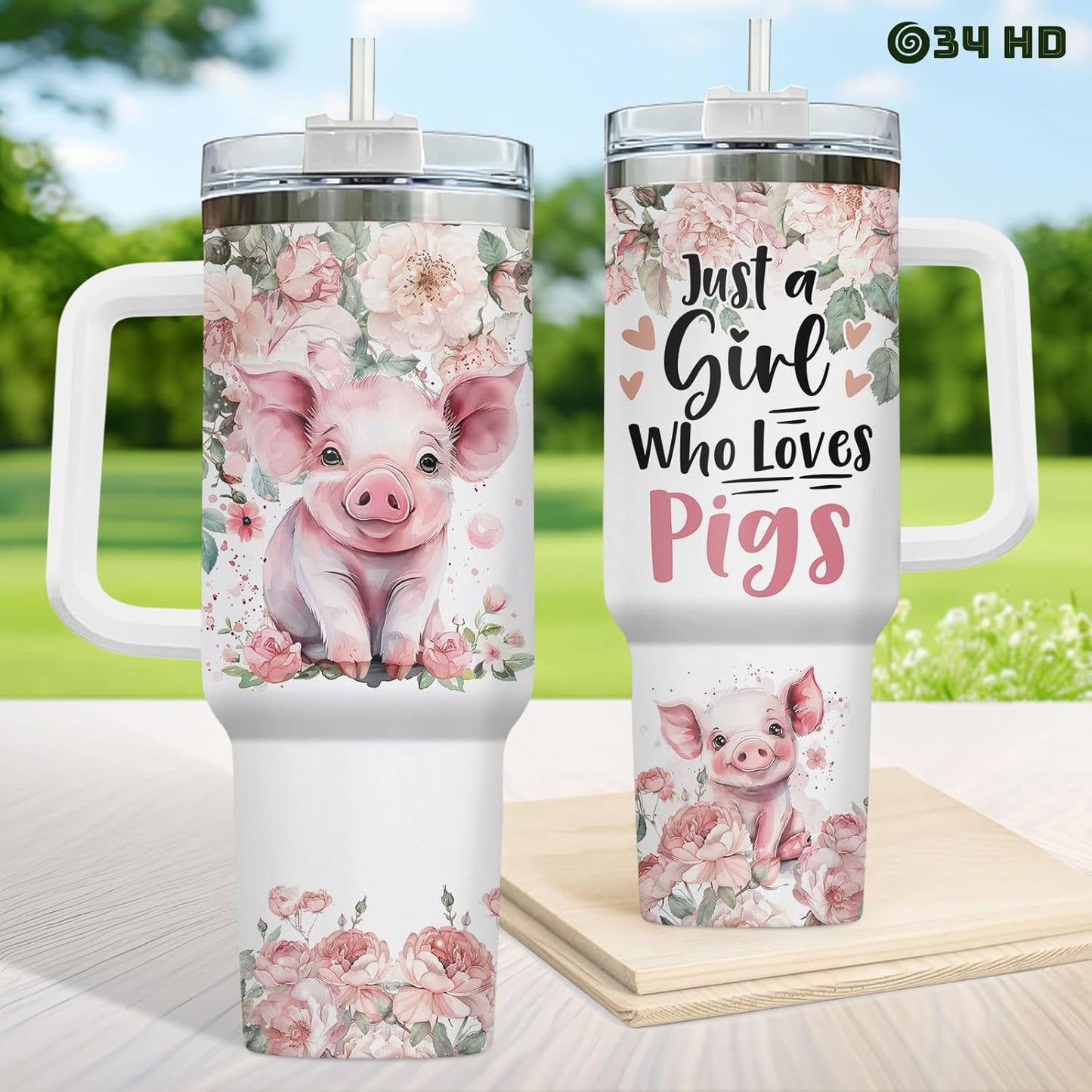 Funny Cow Forgot What Was 40 oz Tumbler with Handle, Cow Lover Gift | Ranch Lover Gift, Heifer Ranch Farmhouse Cattle Moo Barnyard Humor Witty Hilarious Comedy Tumbler