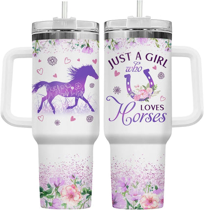 Funny Cow Forgot What Was 40 oz Tumbler with Handle, Cow Lover Gift | Ranch Lover Gift, Heifer Ranch Farmhouse Cattle Moo Barnyard Humor Witty Hilarious Comedy Tumbler