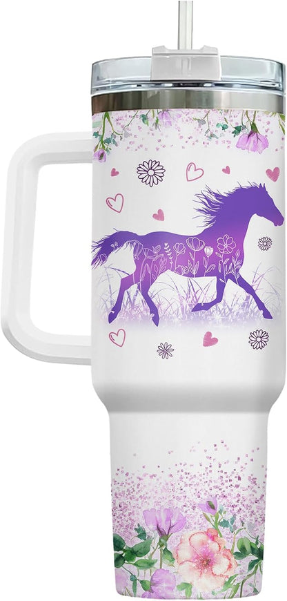 Funny Cow Forgot What Was 40 oz Tumbler with Handle, Cow Lover Gift | Ranch Lover Gift, Heifer Ranch Farmhouse Cattle Moo Barnyard Humor Witty Hilarious Comedy Tumbler