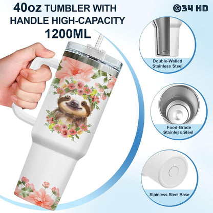 Funny Cow Forgot What Was 40 oz Tumbler with Handle, Cow Lover Gift | Ranch Lover Gift, Heifer Ranch Farmhouse Cattle Moo Barnyard Humor Witty Hilarious Comedy Tumbler