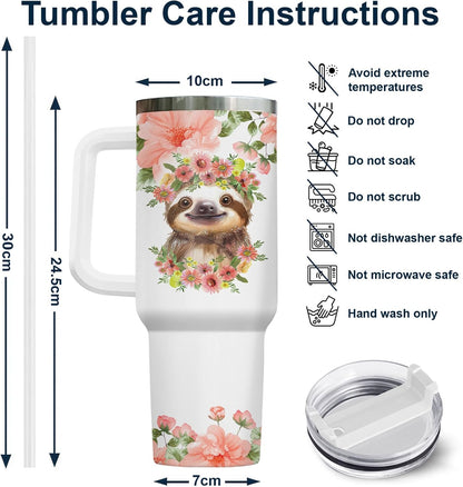 Funny Cow Forgot What Was 40 oz Tumbler with Handle, Cow Lover Gift | Ranch Lover Gift, Heifer Ranch Farmhouse Cattle Moo Barnyard Humor Witty Hilarious Comedy Tumbler