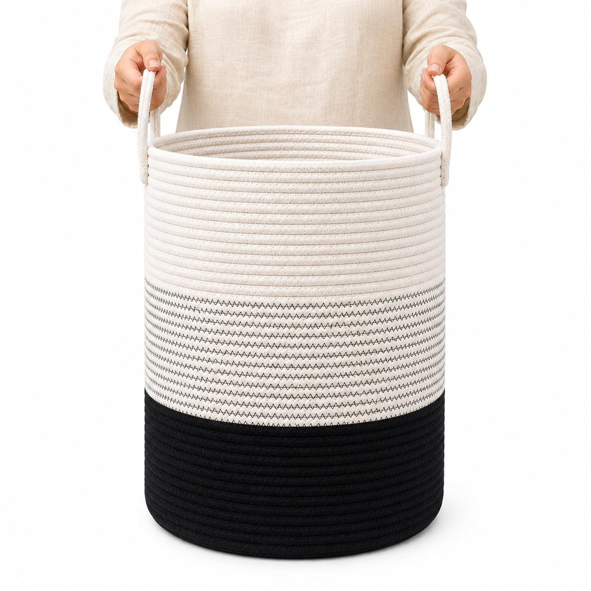 Rainbow Toy Basket & Blanket Storage Bin, Nursery 20x13"