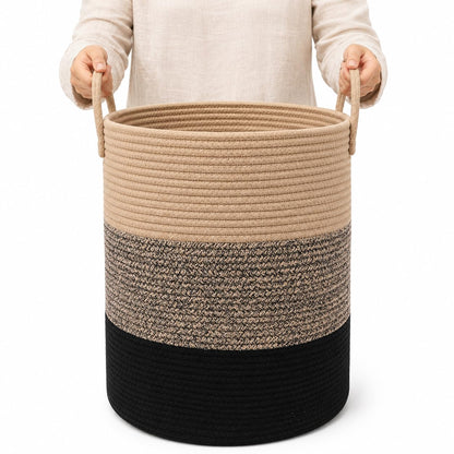 Rainbow Toy Basket & Blanket Storage Bin, Nursery 20x13"