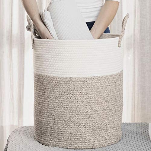 Rainbow Toy Basket & Blanket Storage Bin, Nursery 20x13"
