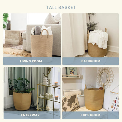 Rainbow Toy Basket & Blanket Storage Bin, Nursery 20x13"