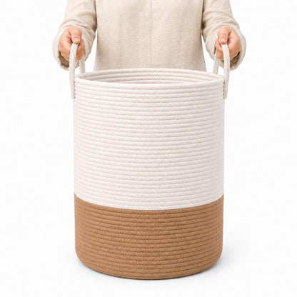 Rainbow Toy Basket & Blanket Storage Bin, Nursery 20x13"