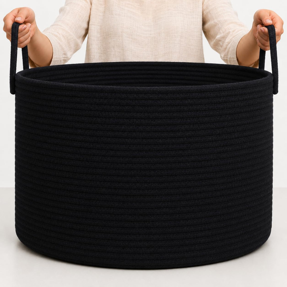 Rainbow Toy Basket & Blanket Storage Bin, Nursery 20x13"