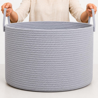 Rainbow Toy Basket & Blanket Storage Bin, Nursery 20x13"