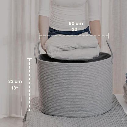Rainbow Toy Basket & Blanket Storage Bin, Nursery 20x13"
