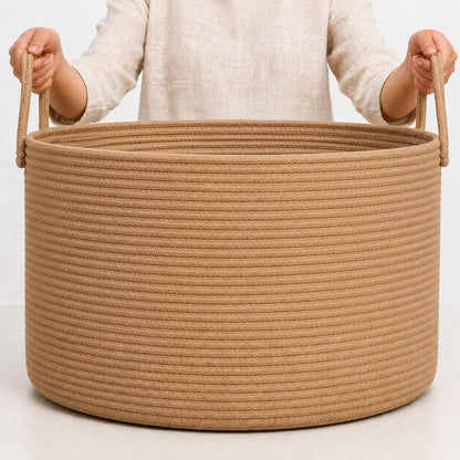 Rainbow Toy Basket & Blanket Storage Bin, Nursery 20x13"