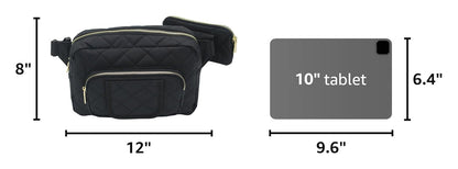® Small Diaper Bag - Mini Diaper Bag with Portable Changing Pad, Fanny Pack Crossbody Bags for Baby & Toddler, Beige Travel-Friendly Baby Tote with Adjustable Strap & Zippered Pockets