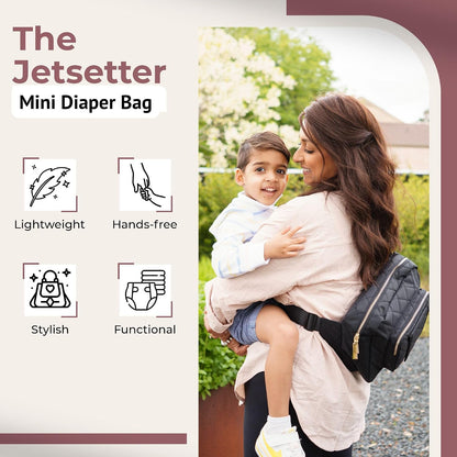 ® Small Diaper Bag - Mini Diaper Bag with Portable Changing Pad, Fanny Pack Crossbody Bags for Baby & Toddler, Beige Travel-Friendly Baby Tote with Adjustable Strap & Zippered Pockets