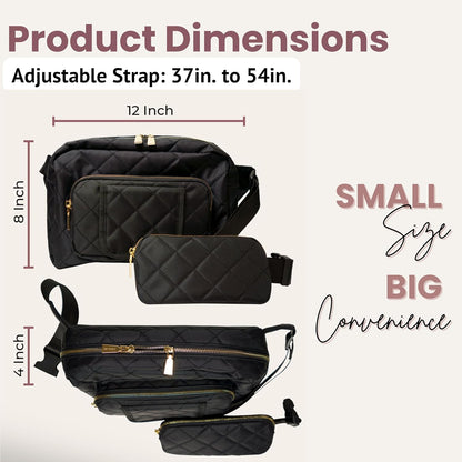 ® Small Diaper Bag - Mini Diaper Bag with Portable Changing Pad, Fanny Pack Crossbody Bags for Baby & Toddler, Beige Travel-Friendly Baby Tote with Adjustable Strap & Zippered Pockets