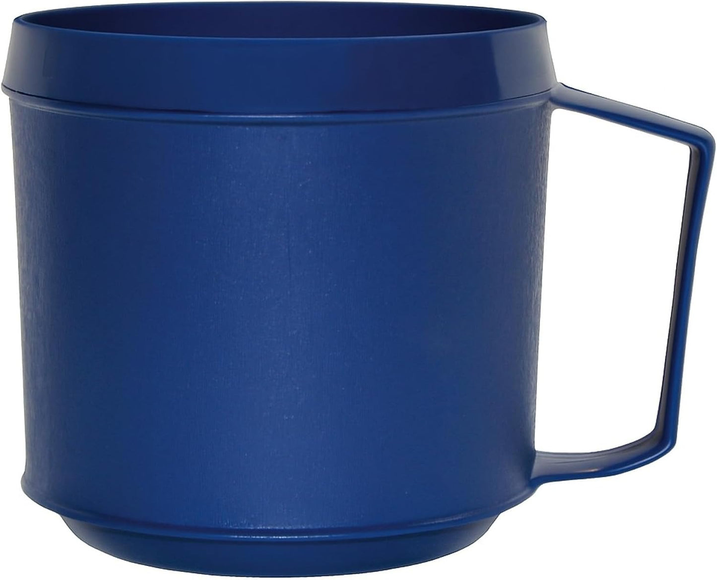 Insulated 8 oz Blue Mug with Easy-Grip Handle | Insulated 8 oz Mug with Easy-Grip Handle for Comfortable, Secure Sipping of Hot or Cold Beverages.