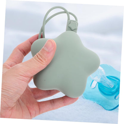 Silicone Holder Case Clip Portable Travel Storage Box for Boys Girls Dustproof Clean
