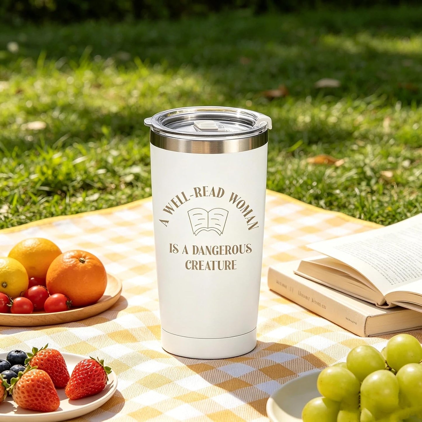 Dumpster Fire Tumbler - 20oz Stainless Steel coffee Mug Tumbler, Christmas Gifts for Women Friends Coworkers Employees, Funny Office Decor Desk Accessories Gifts for Coworkers, Everything Is Fine Mug