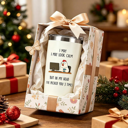 Dumpster Fire Tumbler - 20oz Stainless Steel coffee Mug Tumbler, Christmas Gifts for Women Friends Coworkers Employees, Funny Office Decor Desk Accessories Gifts for Coworkers, Everything Is Fine Mug