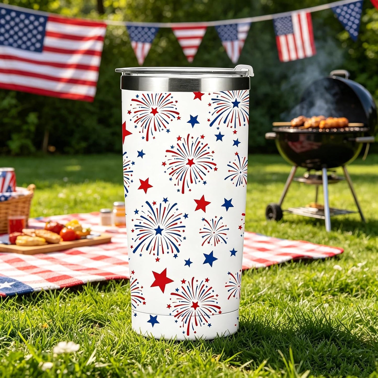 Dumpster Fire Tumbler - 20oz Stainless Steel coffee Mug Tumbler, Christmas Gifts for Women Friends Coworkers Employees, Funny Office Decor Desk Accessories Gifts for Coworkers, Everything Is Fine Mug