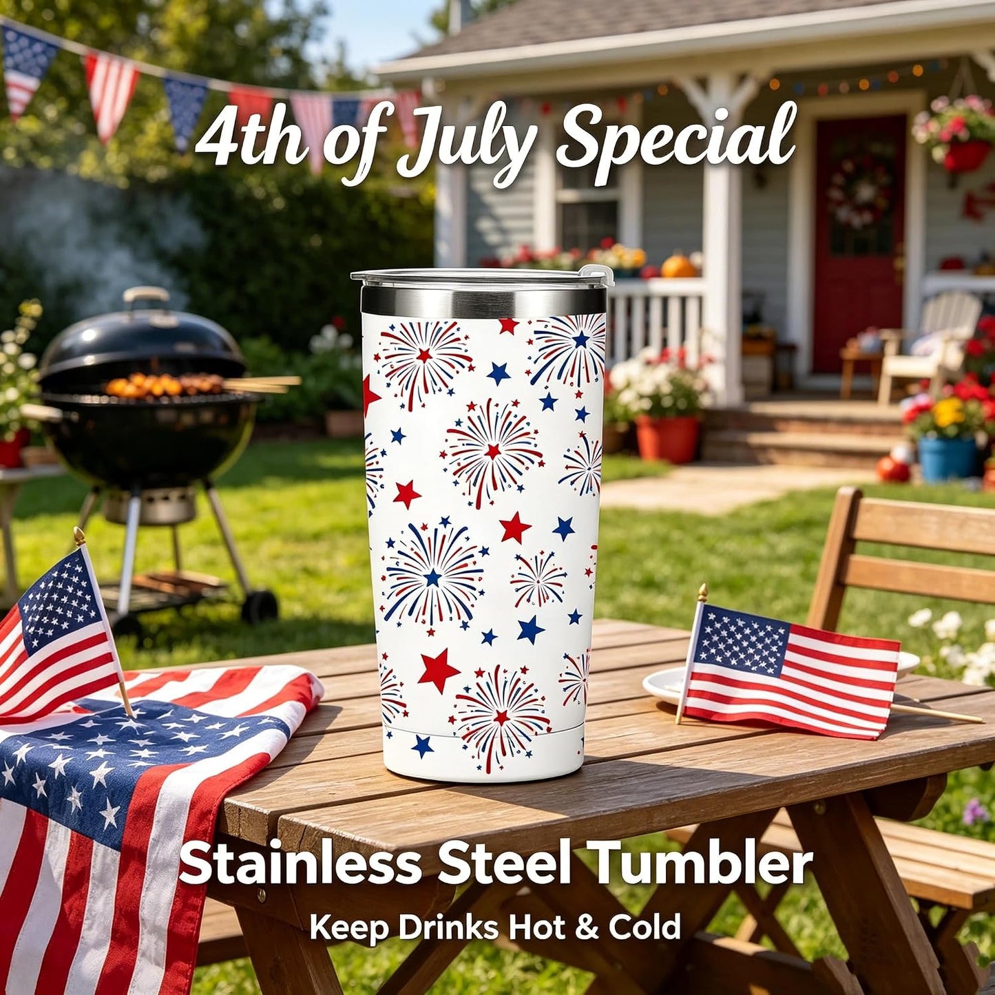 Dumpster Fire Tumbler - 20oz Stainless Steel coffee Mug Tumbler, Christmas Gifts for Women Friends Coworkers Employees, Funny Office Decor Desk Accessories Gifts for Coworkers, Everything Is Fine Mug