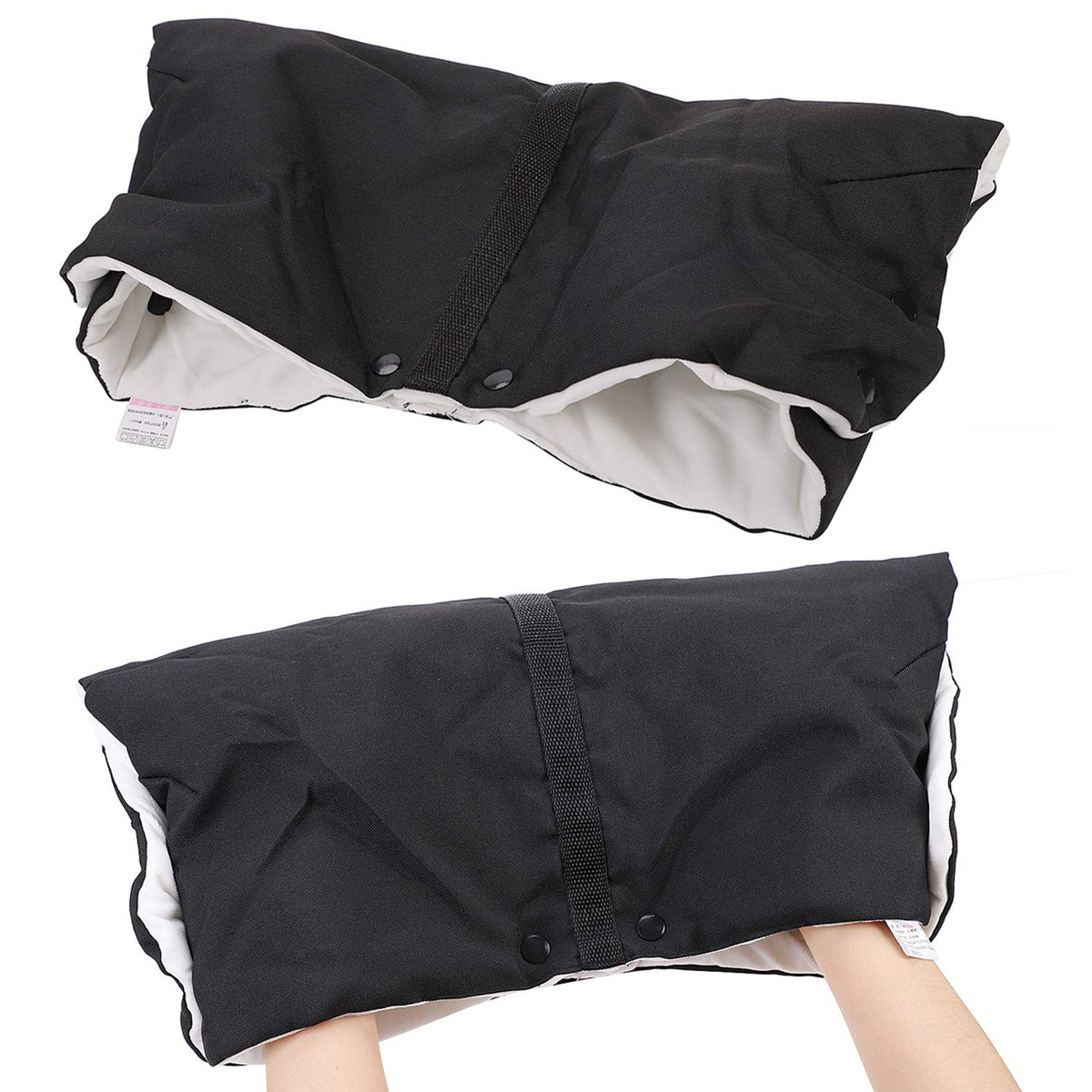 Stroller Hand Muffs Thick Warm Stroller Gloves Waterproof Anti-Freeze Pushchair Hand Warmer Universal for Pram Stroller Buggy for Parent Caregiver