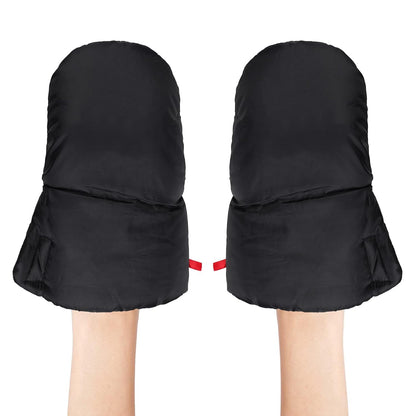 Stroller Hand Muffs Thick Warm Stroller Gloves Waterproof Anti-Freeze Pushchair Hand Warmer Universal for Pram Stroller Buggy for Parent Caregiver