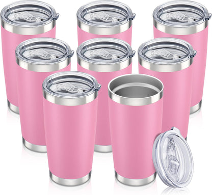 20 oz Tumbler with Lid Stainless Steel Insulated Tumblers Cups Travel Mug | Double Wall Vacuum, Powder Coated, Keep Drinks Cold and Hot, Waterproof Lid, Fit of Car Cup Holders, Grey