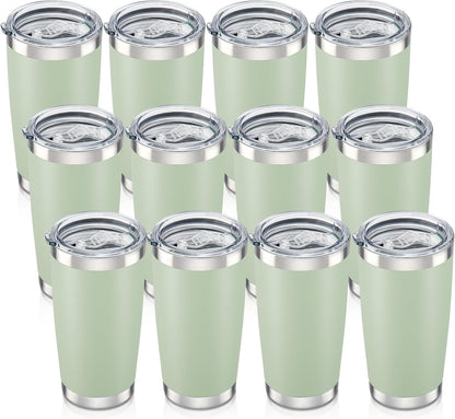 20 oz Tumbler with Lid Stainless Steel Insulated Tumblers Cups Travel Mug | Double Wall Vacuum, Powder Coated, Keep Drinks Cold and Hot, Waterproof Lid, Fit of Car Cup Holders, Grey