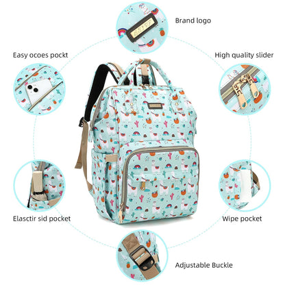 Diaper Bag Backpack, Diaper Bags for Baby Girls Boys, Baby Bags for Moms Dads, Nappy Changing Bag with Insulated Pockets,Multi-functional Waterproof Backpack with Stroller straps -Pink light pink