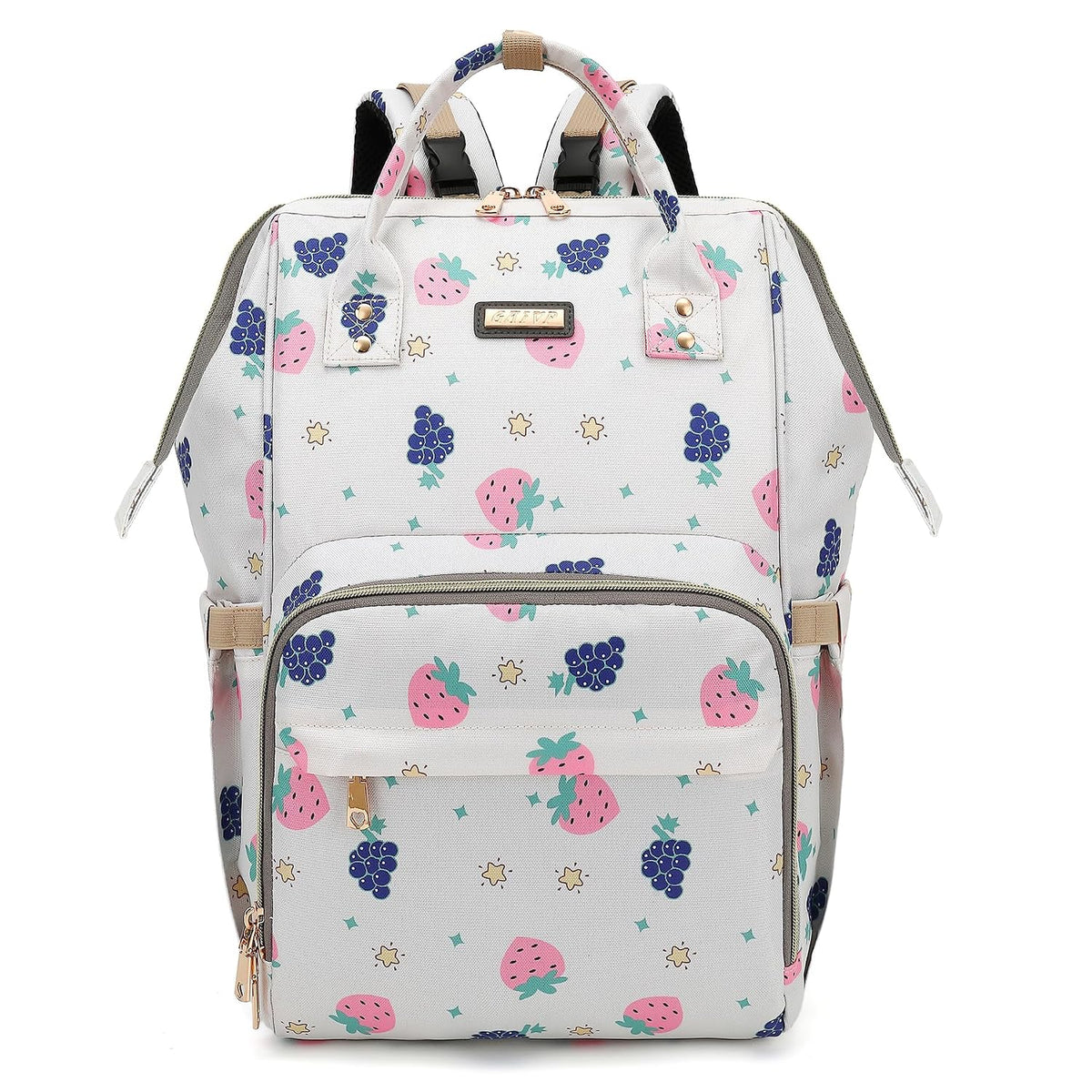 Diaper Bag Backpack, Diaper Bags for Baby Girls Boys, Baby Bags for Moms Dads, Nappy Changing Bag with Insulated Pockets,Multi-functional Waterproof Backpack with Stroller straps -Pink light pink