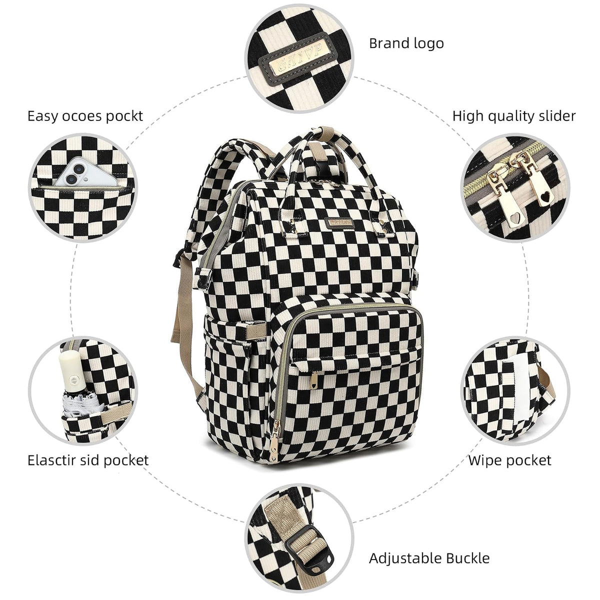 Diaper Bag Backpack, Diaper Bags for Baby Girls Boys, Baby Bags for Moms Dads, Nappy Changing Bag with Insulated Pockets,Multi-functional Waterproof Backpack with Stroller straps -Pink light pink