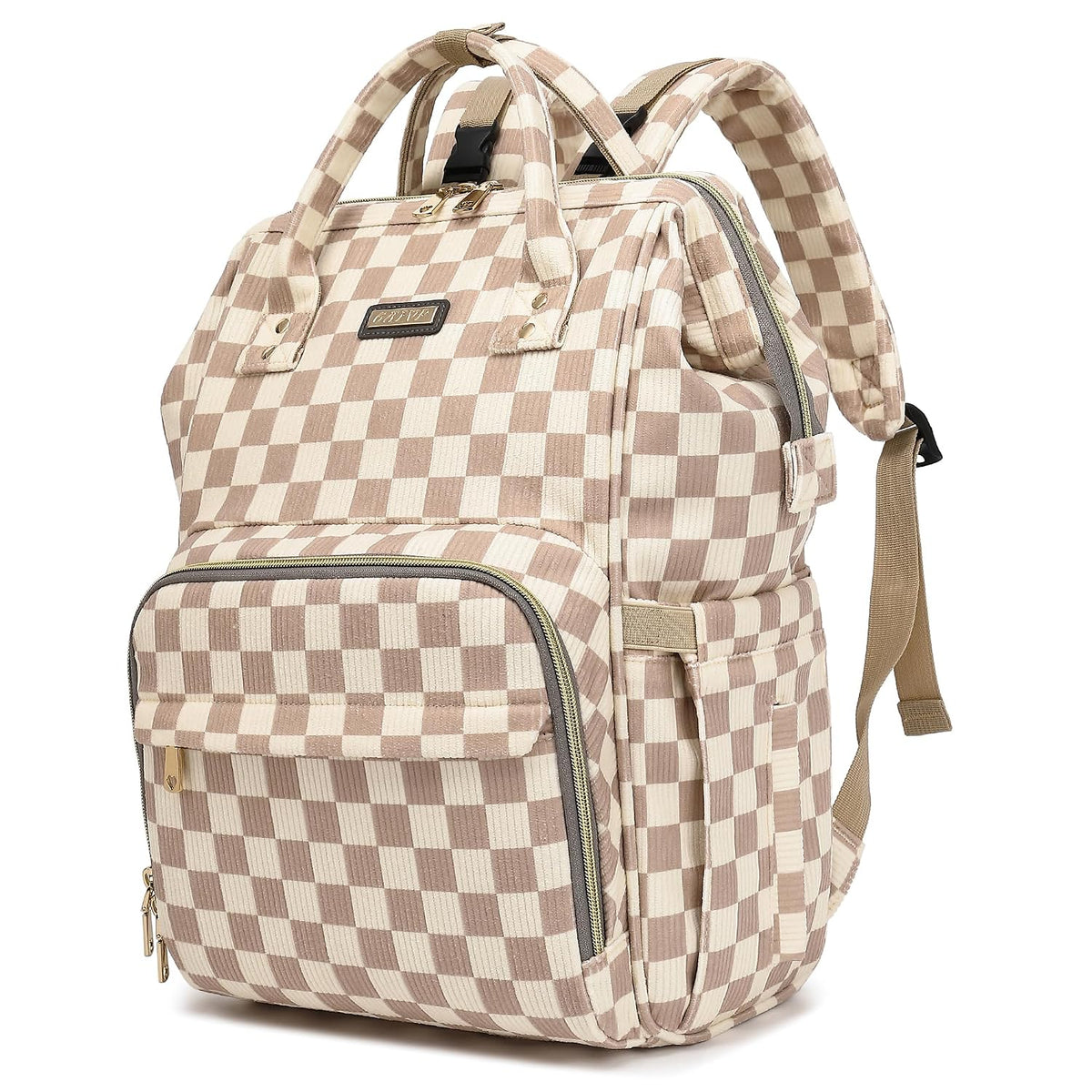 Diaper Bag Backpack, Diaper Bags for Baby Girls Boys, Baby Bags for Moms Dads, Nappy Changing Bag with Insulated Pockets,Multi-functional Waterproof Backpack with Stroller straps -Pink light pink