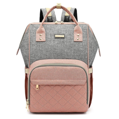 Diaper Bag Backpack, Diaper Bags for Baby Girls Boys, Baby Bags for Moms Dads, Nappy Changing Bag with Insulated Pockets,Multi-functional Waterproof Backpack with Stroller straps -Pink light pink