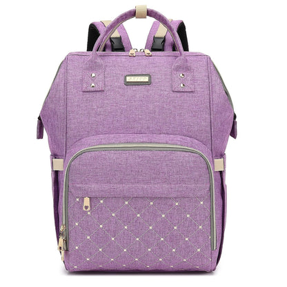 Diaper Bag Backpack, Diaper Bags for Baby Girls Boys, Baby Bags for Moms Dads, Nappy Changing Bag with Insulated Pockets,Multi-functional Waterproof Backpack with Stroller straps -Pink light pink