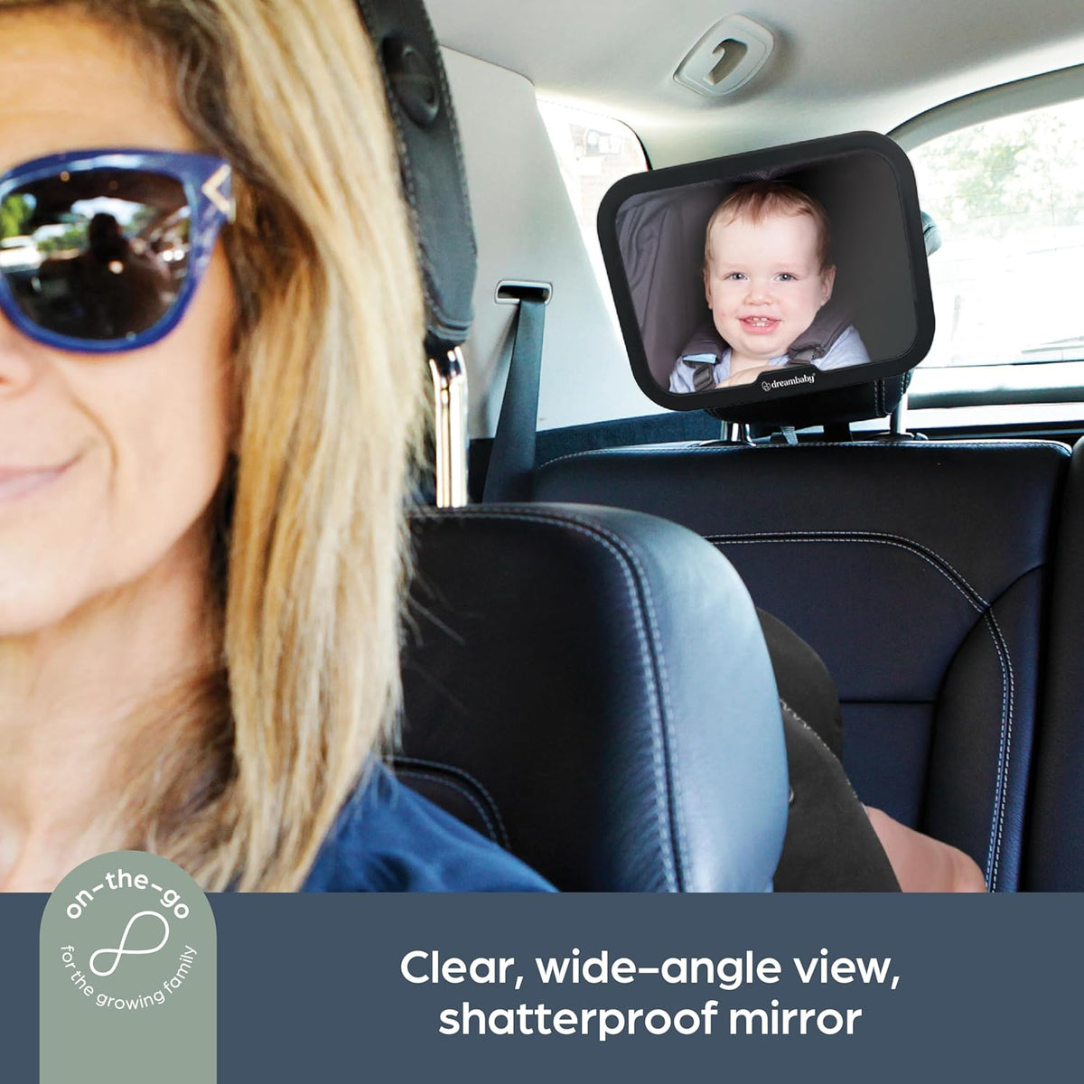 Baby Car Mirror - Rear Facing Mirror - 360° Adjustable