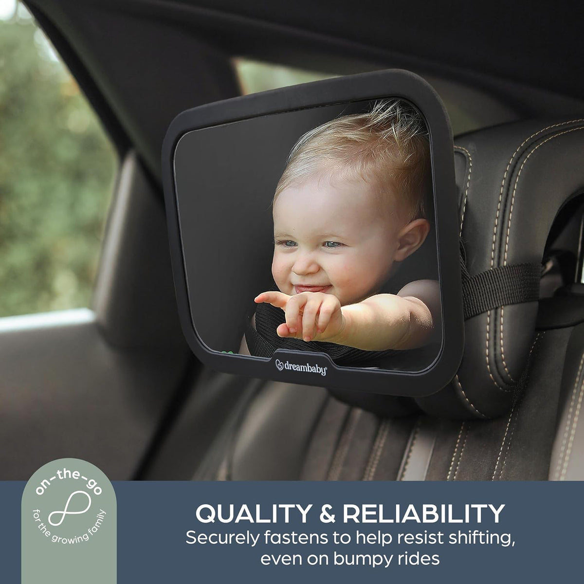 Baby Car Mirror - Rear Facing Mirror - 360° Adjustable