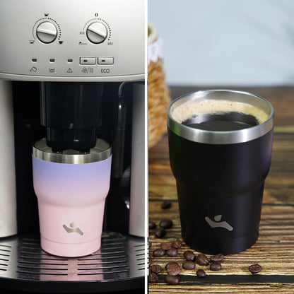 20 oz Tumbler with Handle and Straw, Insulated Travel Mug | Gum; BPA-free, leak-proof tumbler with 2 lids, 2 straws, cup holder fit for coffee, office, travel & daily use